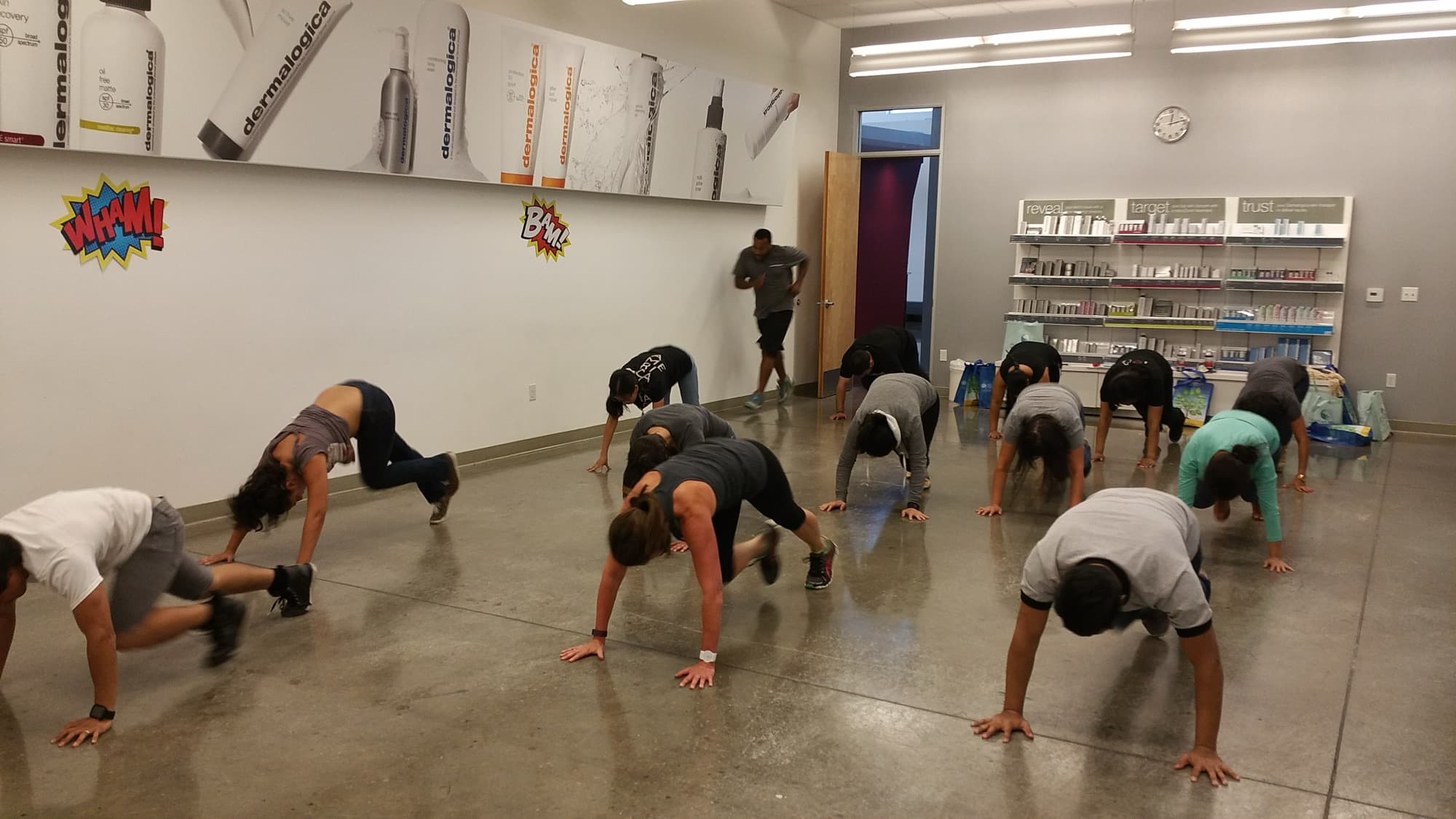 Inside a One Corporate Wellness onsite event space