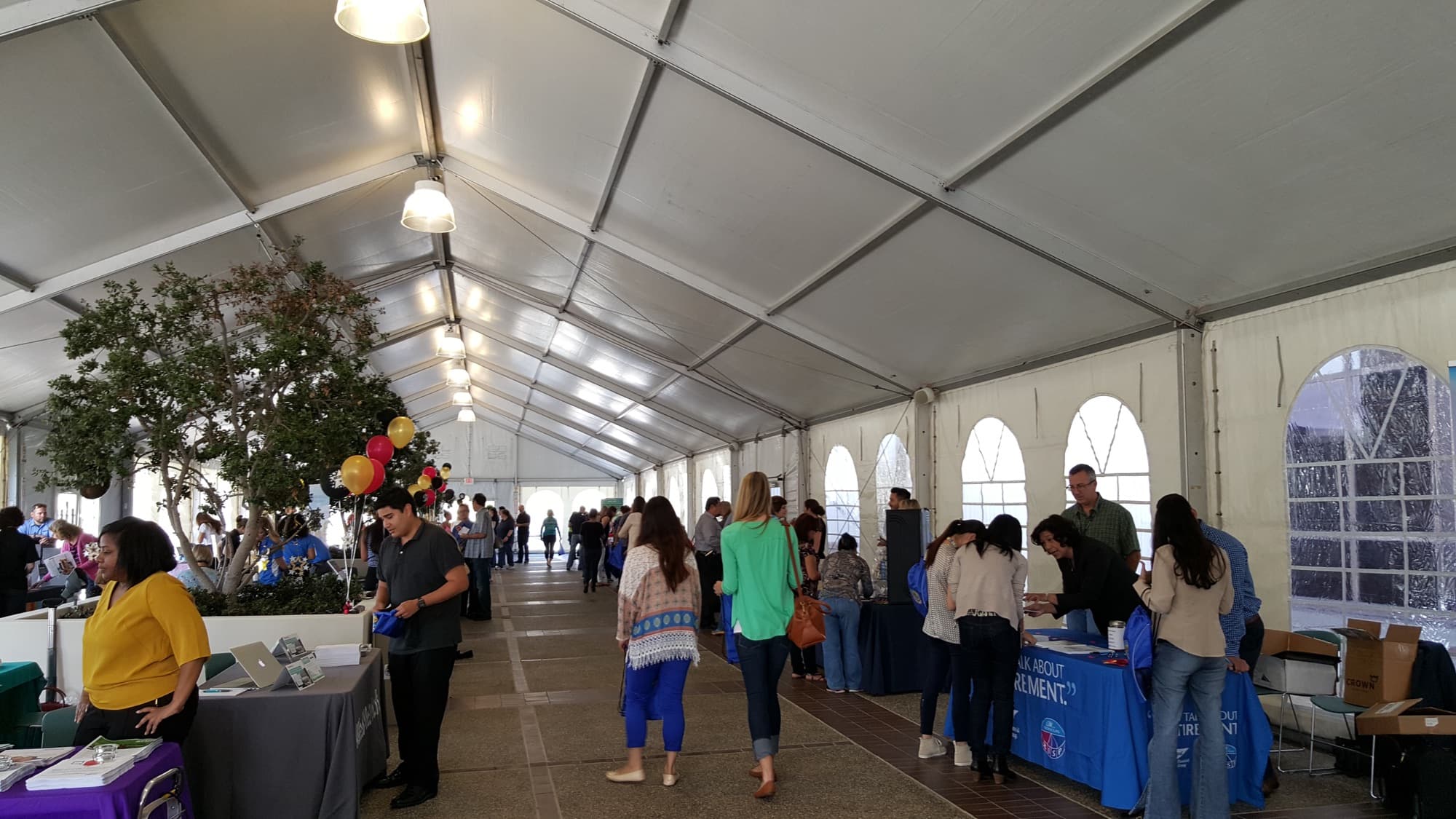 Attendees at a One Corporate Wellness health fair